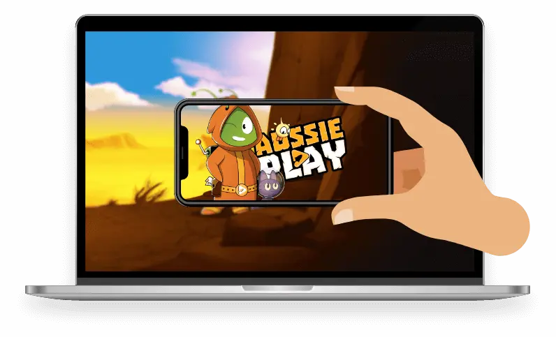 Aussie Play Casino running on laptop and smartphone — cross-platform Australian online casino play